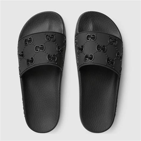 black gucci slides women|black gucci slides nordstrom.